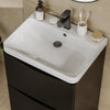 Zentro 600mm Floorstanding Black Vanity Unit