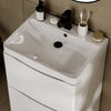 Zentro 600mm Floorstanding White Vanity Unit