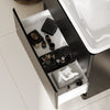 Zentro 800mm Floorstanding Black Vanity Unit