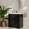 Zentro 800mm Floorstanding Black Vanity Unit