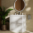 Zentro 800mm Floorstanding White Vanity Unit