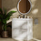Zentro 800mm Floorstanding White Vanity Unit