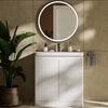 Zentro 800mm Floorstanding White Vanity Unit