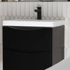 Zentro 600mm Wall Hung Black Vanity Unit