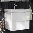 Zentro 600mm Wall Hung White Vanity Unit