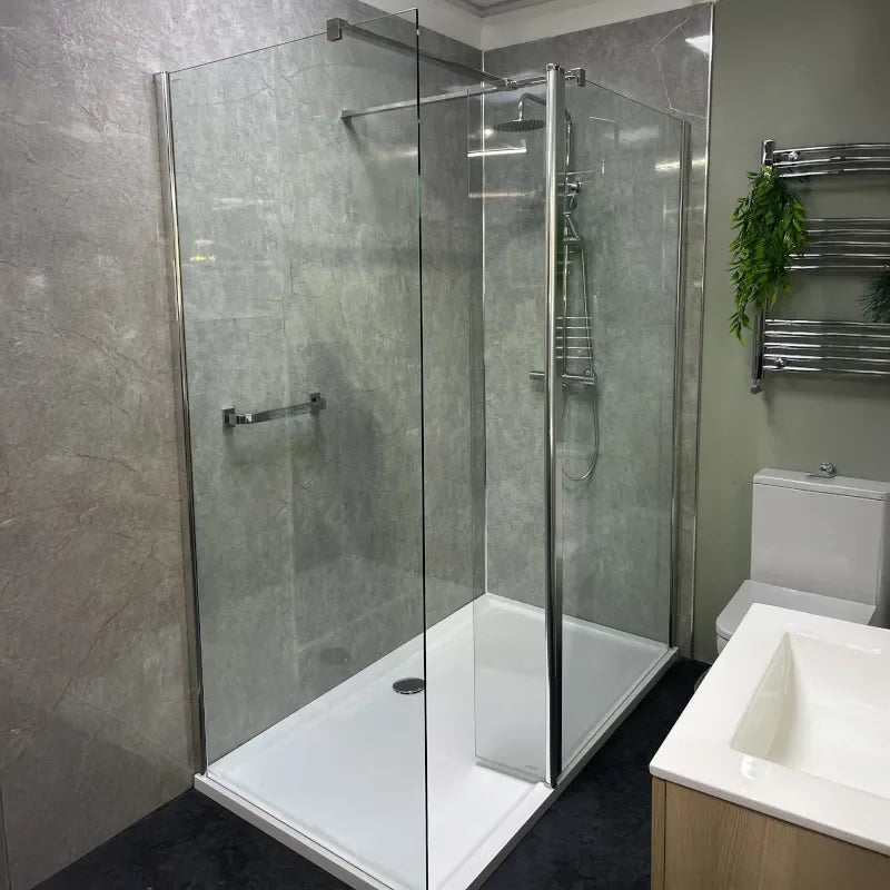 300mm Wetroom Flipper Panel Radiant