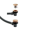 Brushed Bronze Easy Clean Bath Sprung Waste & Overflow