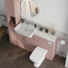 Oliver Pink Shaker Fitted Furniture Combination with Tall Boy Storage