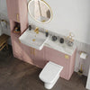 Oliver Pink Shaker Fitted Furniture Combination with Tall Boy Storage