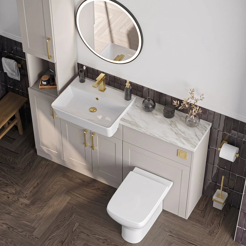 Oliver Cashmere Shaker Fitted Furniture Combination with Tall Boy Storage