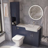 Oliver Modern Blue Fitted Furniture Combination with Tall Boy Storage