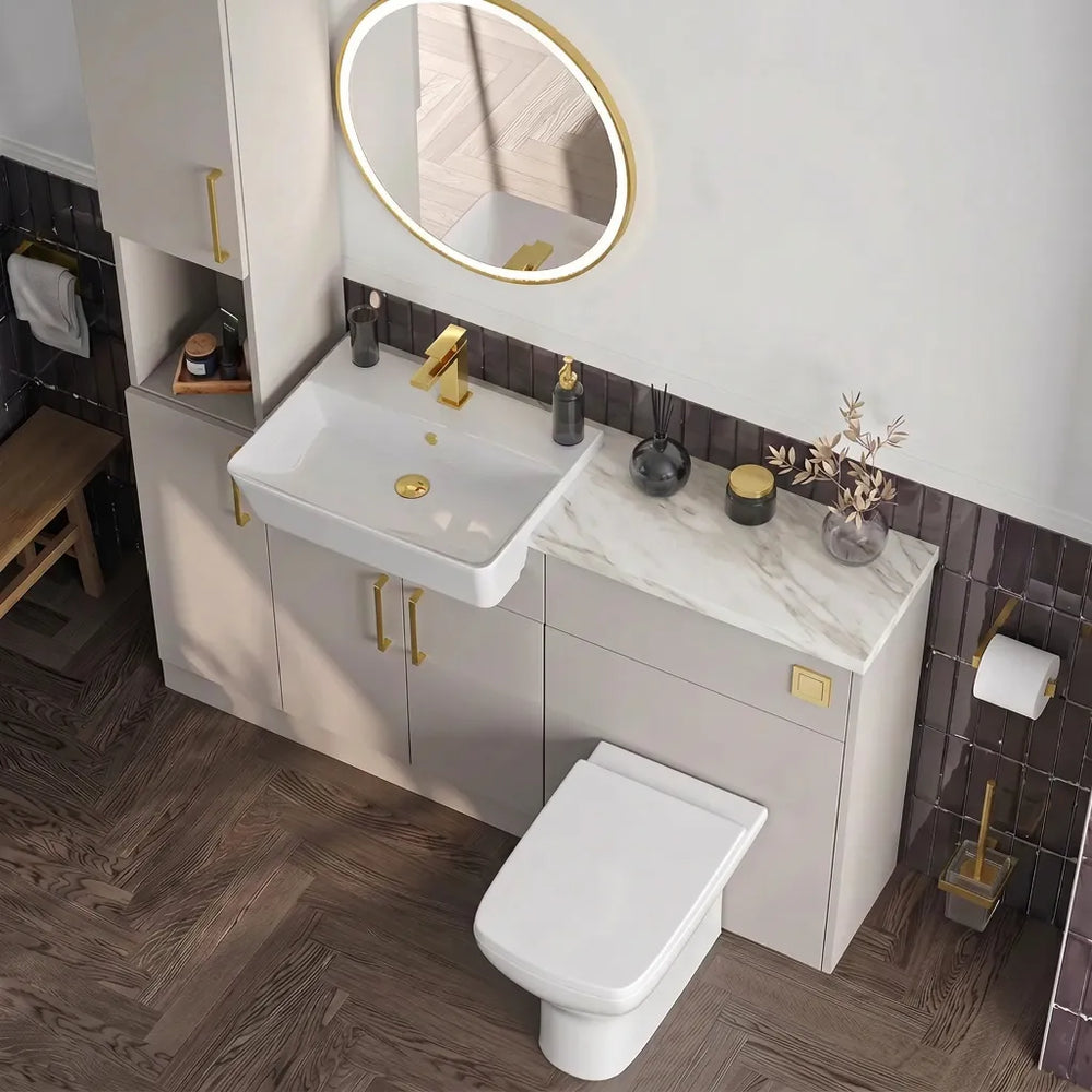 Oliver Modern Cashmere Fitted Furniture Combination with Tall Boy Storage