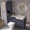 Oliver Modern Blue Fitted Furniture Combination with Tall Boy Storage