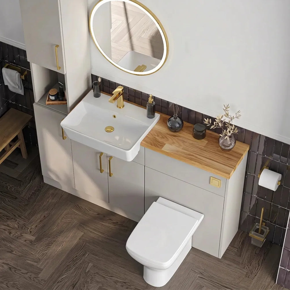Oliver Modern Cashmere Fitted Furniture Combination with Tall Boy Storage