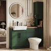 Oliver Modern Green Fitted Furniture Combination with Tall Boy Storage