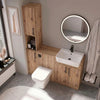 Oliver Modern Oak Fitted Furniture Combination with Tall Boy Storage