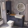 Oliver Modern Blue Fitted Furniture Combination with Tall Boy Storage