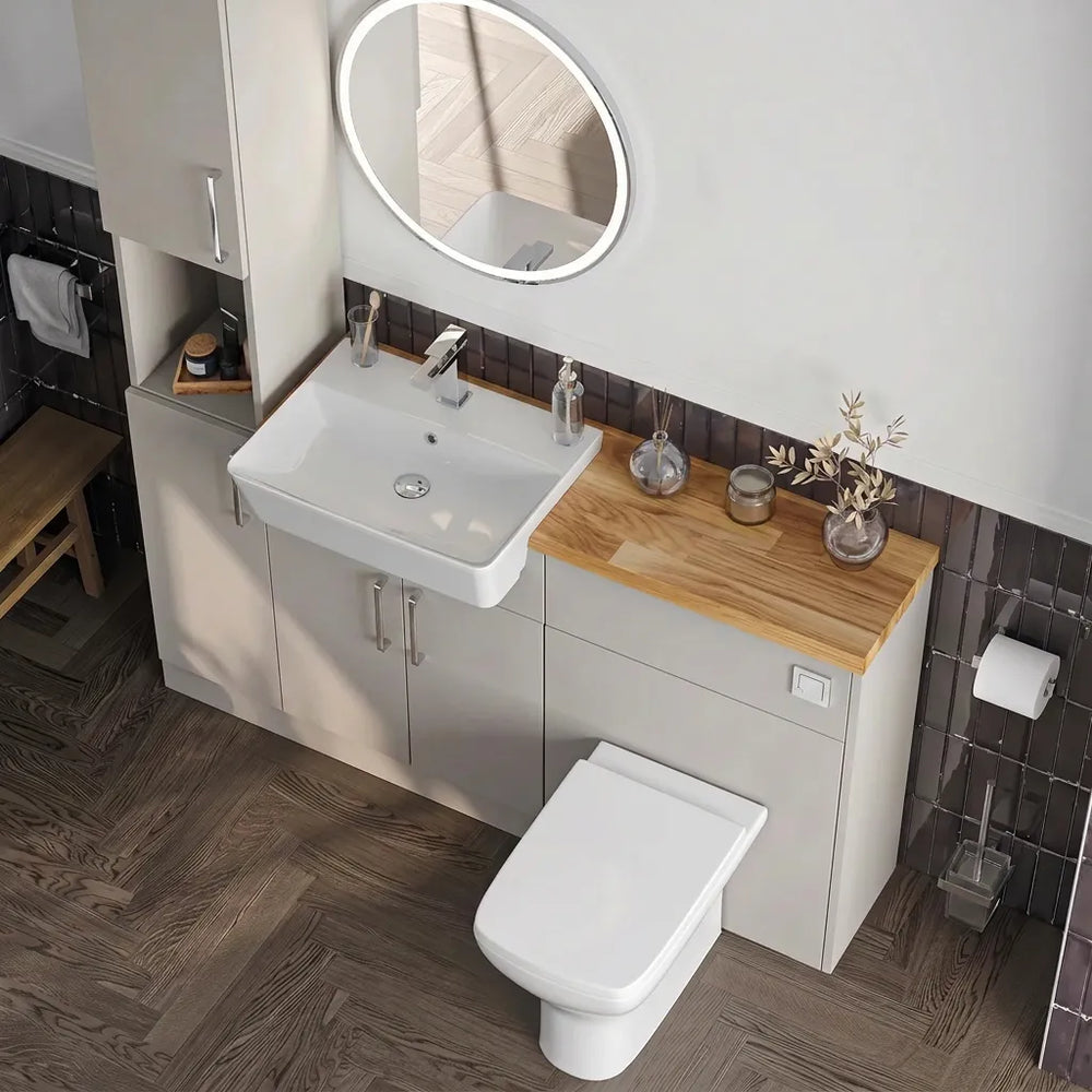 Oliver Modern Cashmere Fitted Furniture Combination with Tall Boy Storage