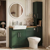 Oliver Modern Green Fitted Furniture Combination with Tall Boy Storage
