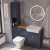 Oliver Modern Blue Fitted Furniture Combination with Tall Boy Storage