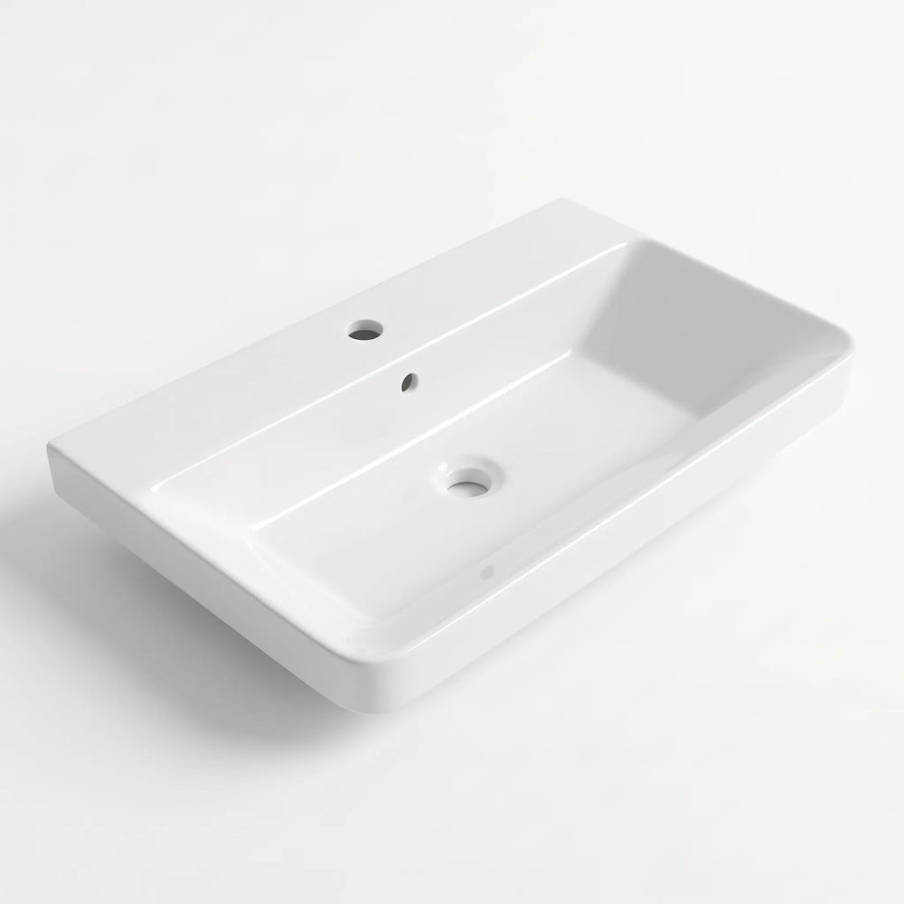 Zentro 600mm Wall Hung White Vanity Unit