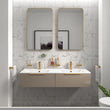 Jivana Gold 1200mm Twin Sink Wall Hung Basin Unit with Drawers