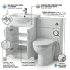 Kiana 1050mm Combination Vanity Unit & BTW Toilet Complete Suite