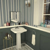 Legend basin with 2 tap holes in white ceramic, traditional heritage design with classic styling