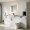 Oliver 1900 Gloss White Fitted Furniture Combination with Tall Boy