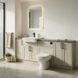 Oliver 2100 Cashmere Shaker Fitted Furniture Combination