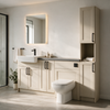 Oliver 1900 Cashmere Shaker Fitted Furniture Combination with Tall Boy