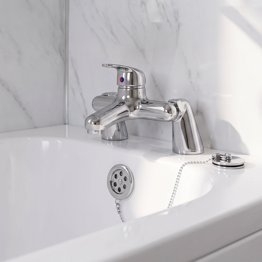 Galaxy Complete Bathroom Suite with 1700mm Bath, Shower, Bath Screen, Toilet & Basin