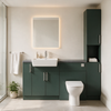 Oliver 1700 Matt Green Fitted Furniture Combination with Tall Boy