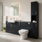Oliver 2000 Matt Black Fitted Furniture Combination with Tall Boy