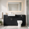 Oliver 1600 Matt Black Fitted Furniture Combination