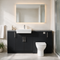 Oliver 1600 Matt Black Fitted Furniture Combination