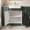 Oliver 1700 Matt Green Fitted Furniture Combination with Tall Boy