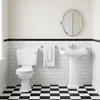 Hartwell Traditional Toilet with Basin and Pedestal Set
