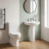 Charlie Comfort Height Toilet with Basin and Pedestal