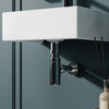 Blaze 510mm Wall Hung Basin with Brushed Gold Mono Mixer Tap, Waste & Chrome Bottle Trap - Complete Basin Set