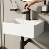 Alessio Black Close-Coupled Toilet with Wall Hung Basin and Tap