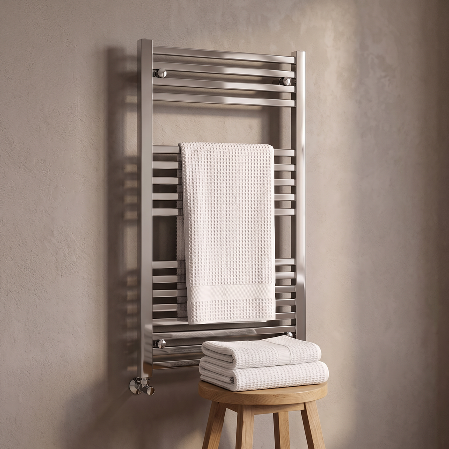 Linnea White Complete Bathroom Suite with 1700mm Whirlpool Shower Bath, Vanity Unit, Toilet, Shower & Heated Towel Rail