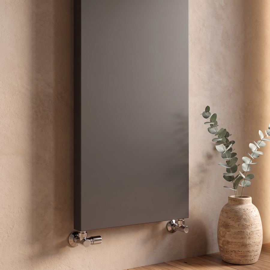 Linnea 700mm Black Wall Hung Vanity Unit with 1200mm Odessa Shower Enclosure Suite