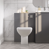 Mercury Matt Grey Vanity and WC Unit Combination Suite