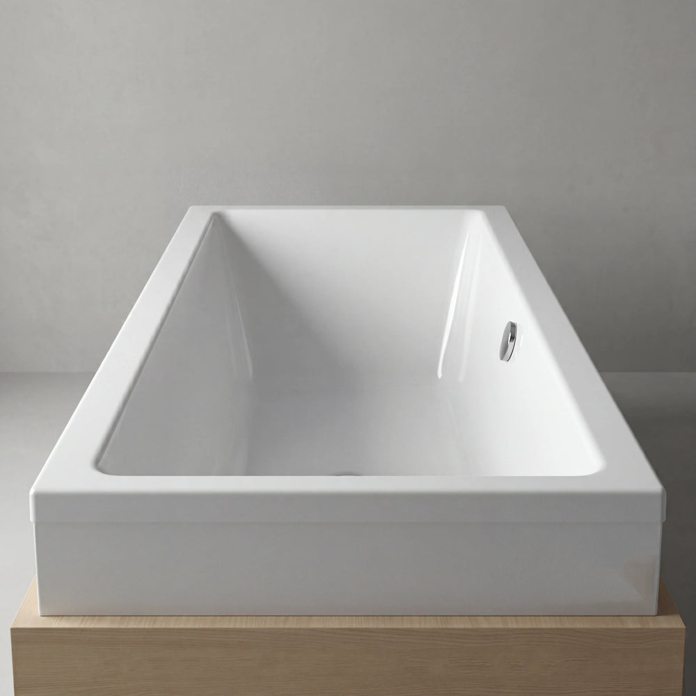 1700mm Slim Double Ended Acrylic Bath