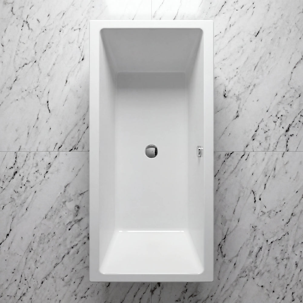 1700mm Slim Double Ended Acrylic Bath