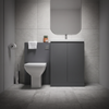 Mercury Matt Grey Vanity and WC Unit Combination Suite
