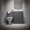 Mercury Matt Grey Vanity and WC Unit Combination Suite