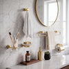 Arrow 6 Piece Brushed Brass Bathroom Accessory Set