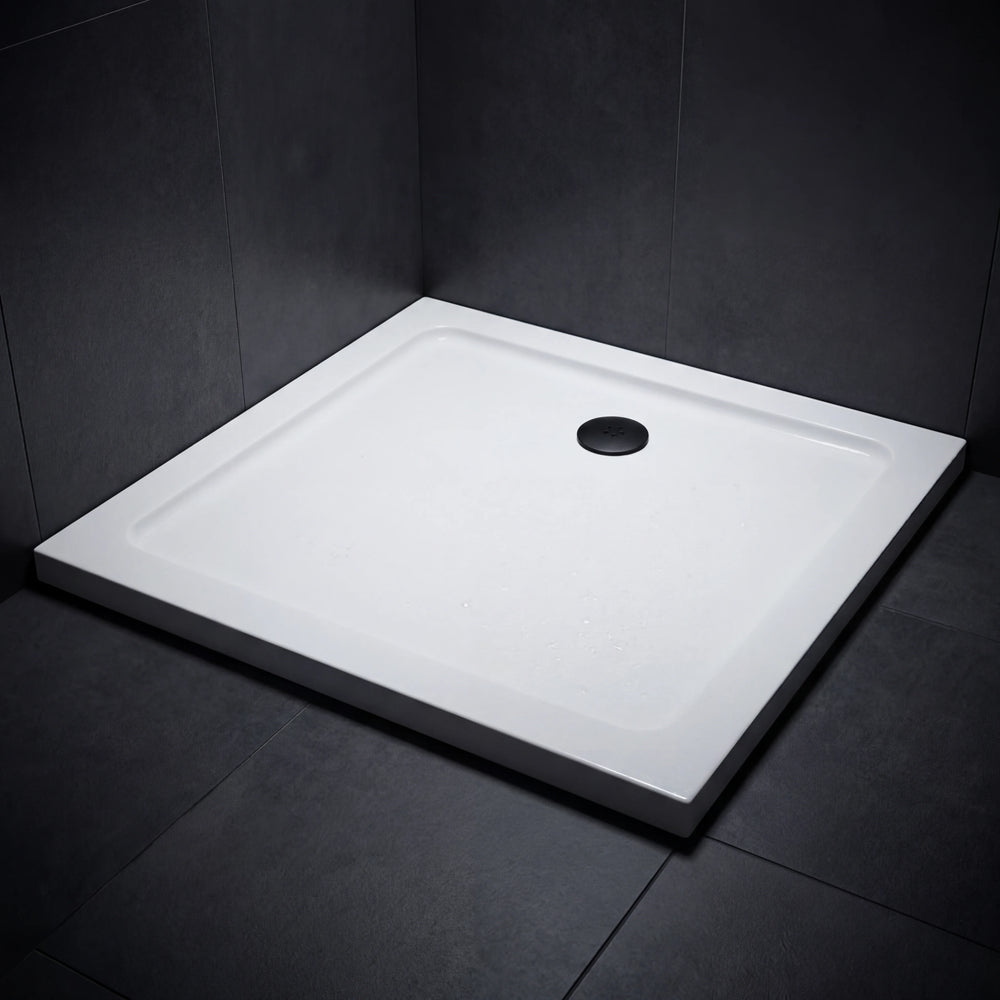 Stone Resin Square Shower Tray 760mm x 760mm with Waste